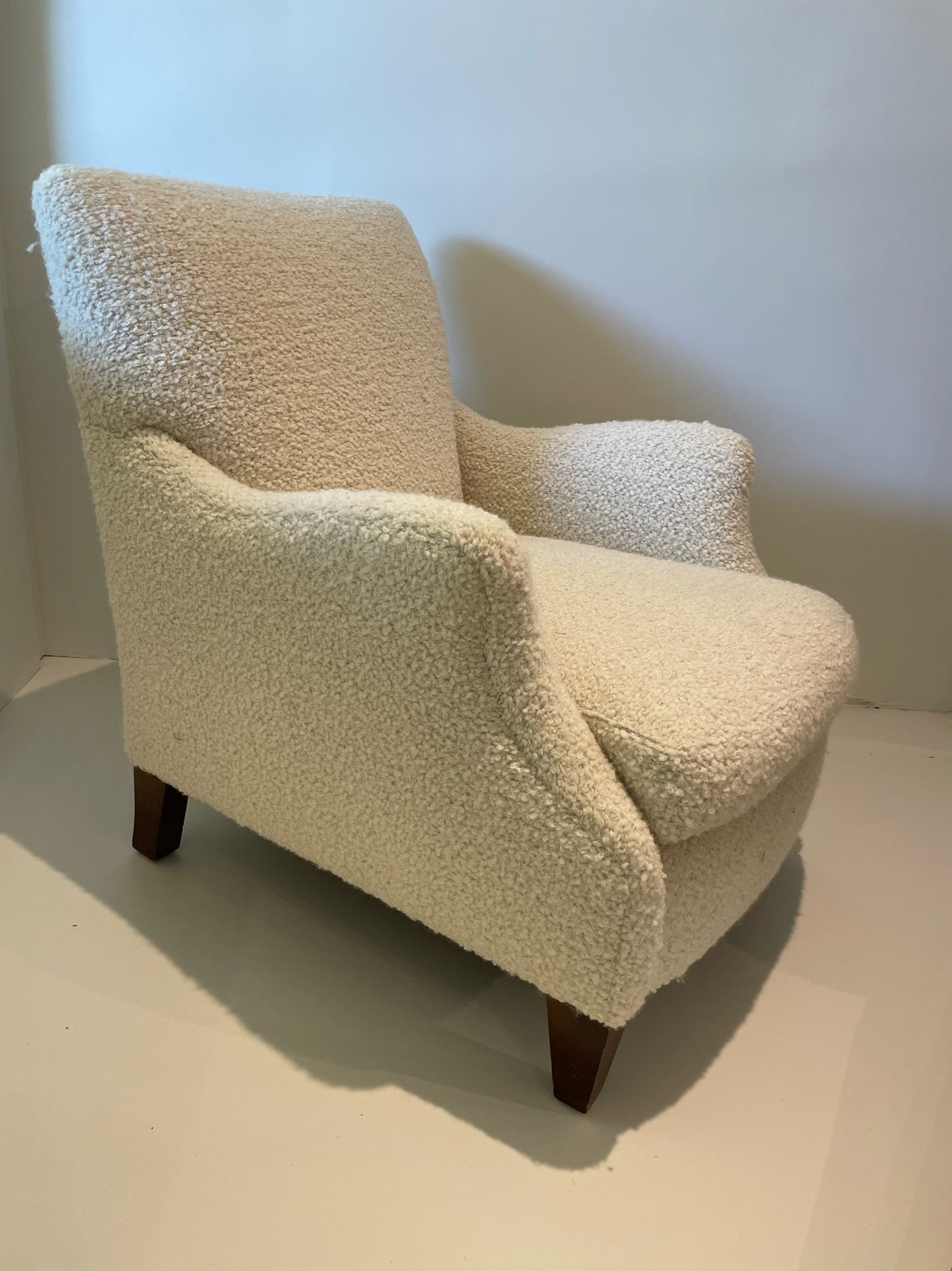 Pair of Alpaca Cream Armchairs
