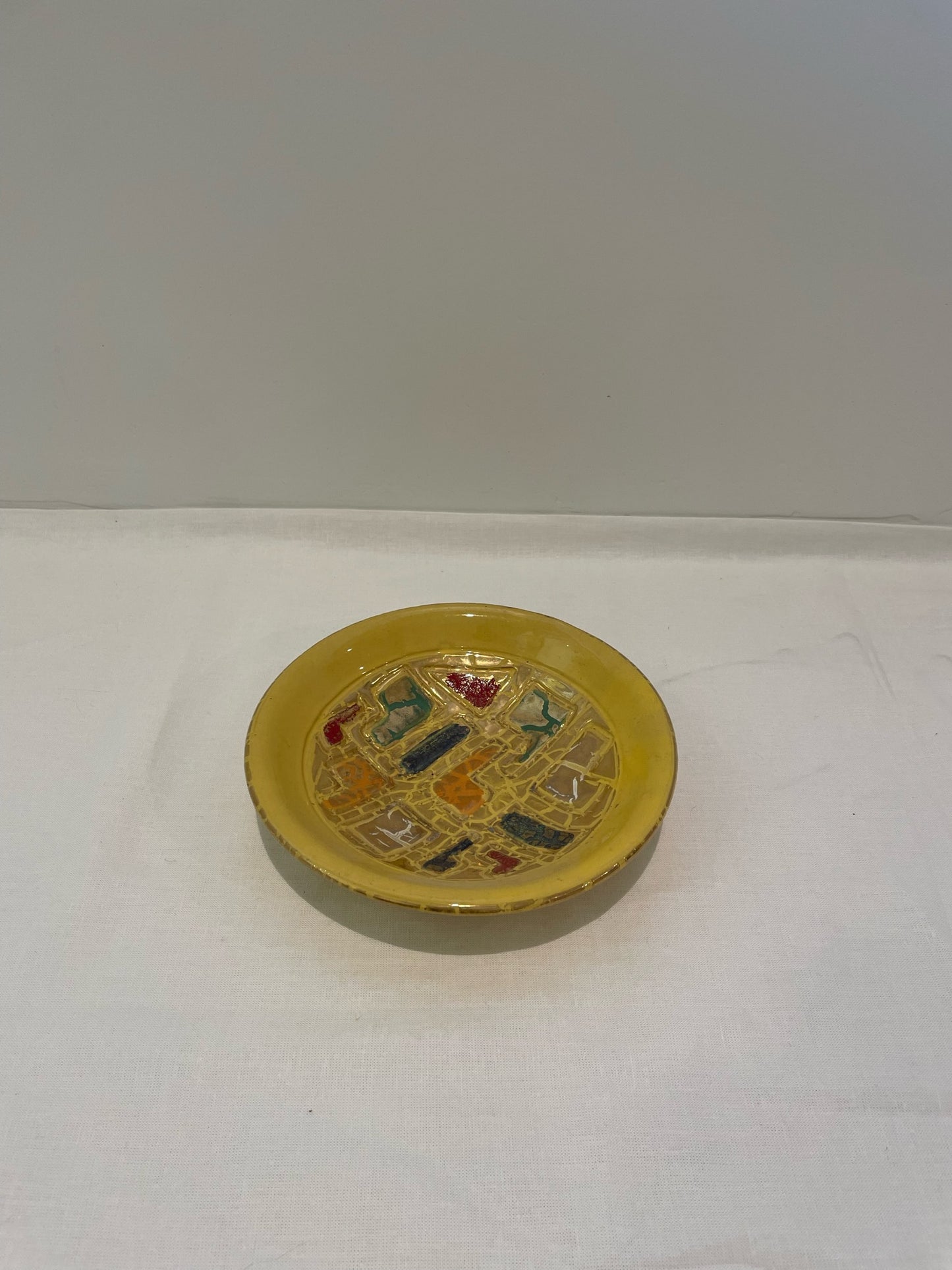 Yellow & Gold Decorative Bowl