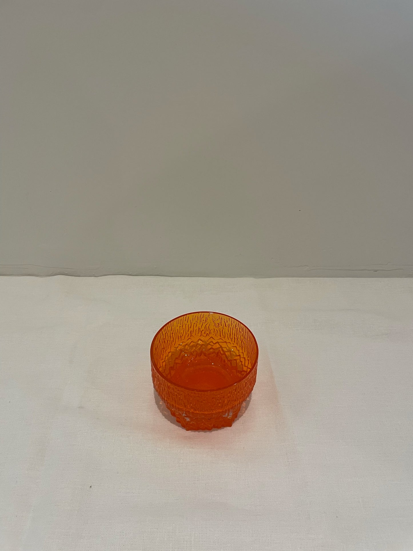 Small Orange Glass Bowl
