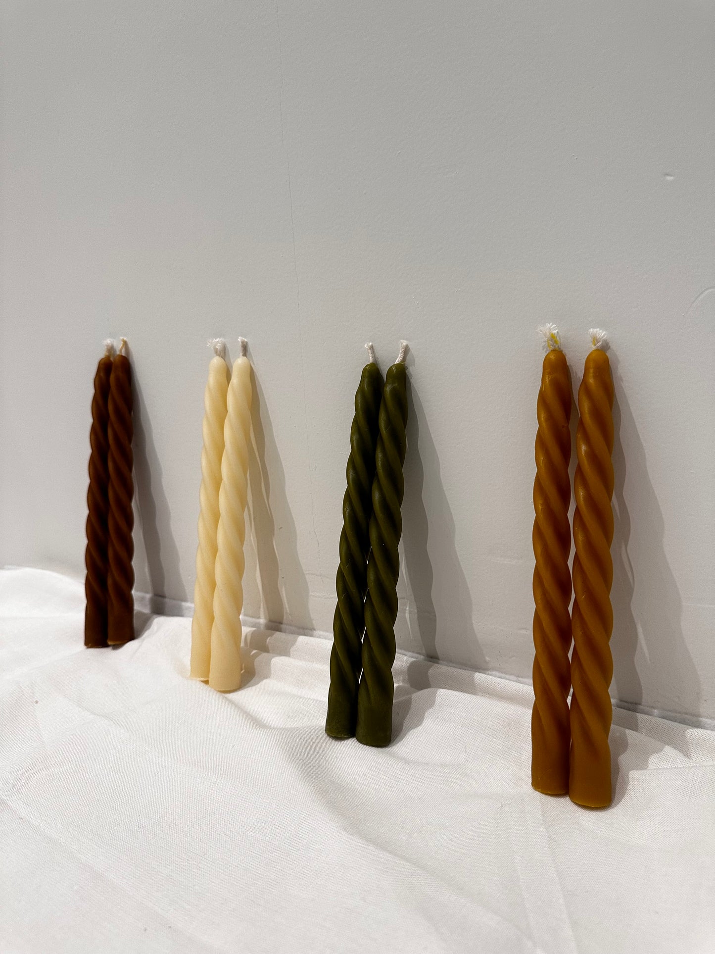 Pair of Twisted Taper Candles