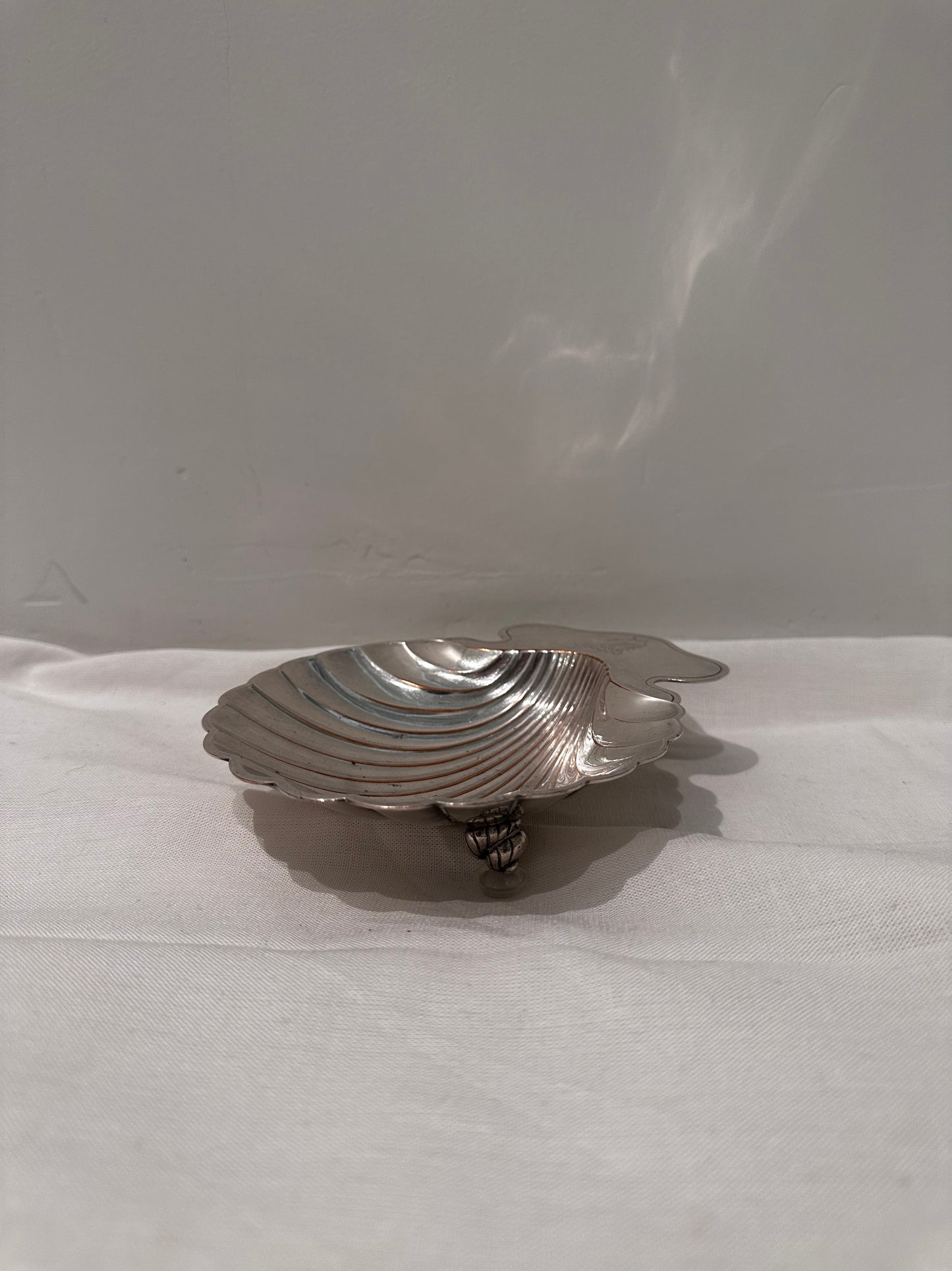 Vintage Silver Plate Shell Dish