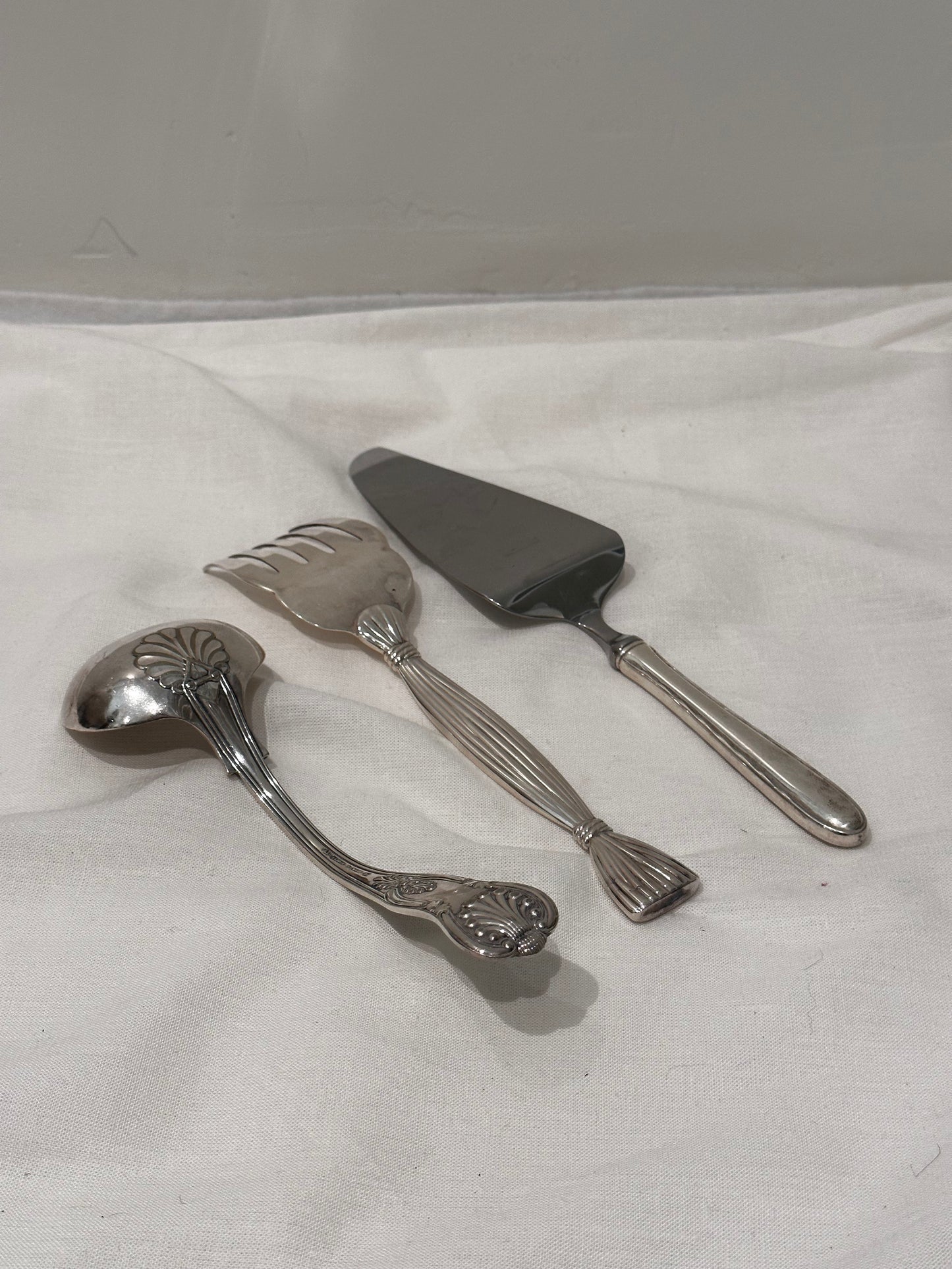 Silver Serving Pieces, Set of 3