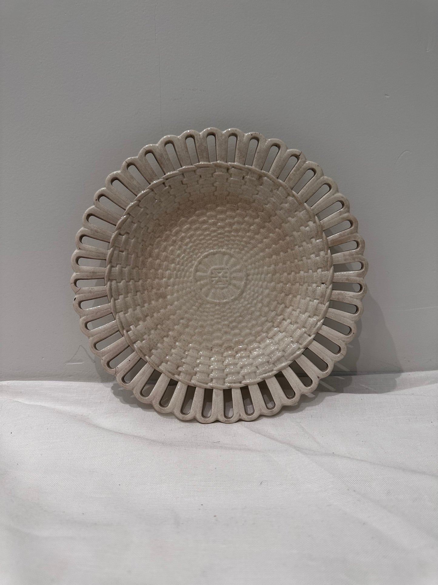 Creamware Reticulated Plate