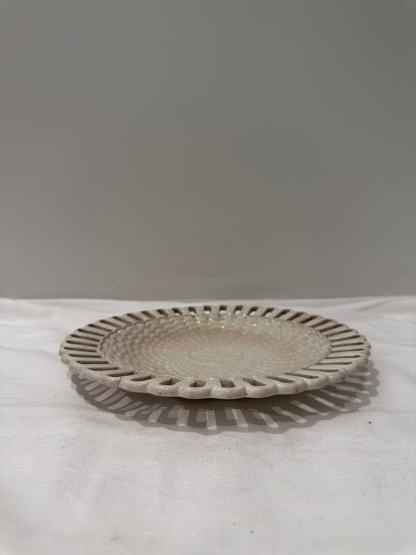 Creamware Reticulated Plate