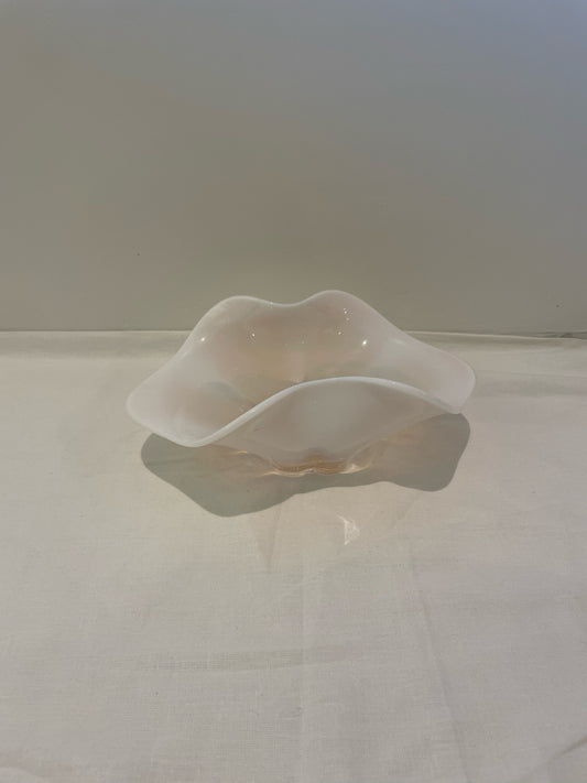 Shell-Like Art Glass Bowl