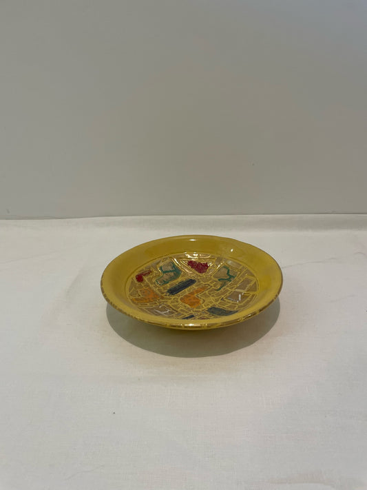 Yellow & Gold Decorative Bowl