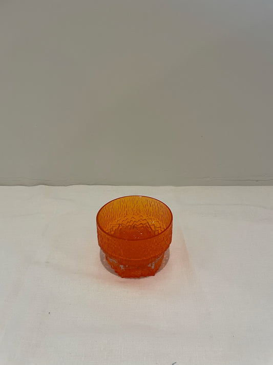 Small Orange Glass Bowl