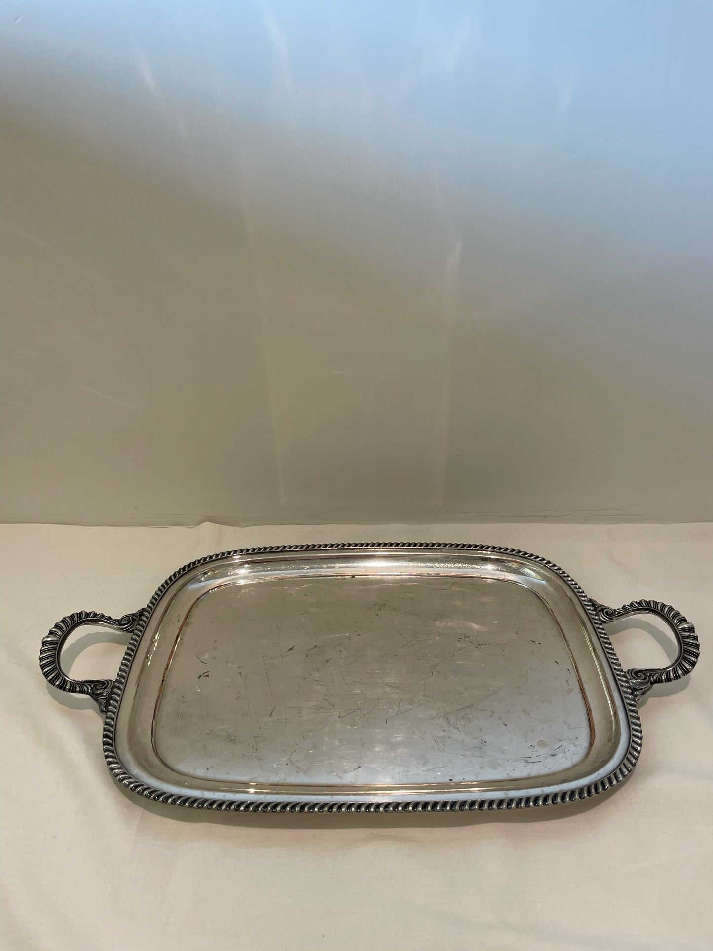 Rectangular Silver Serving Tray