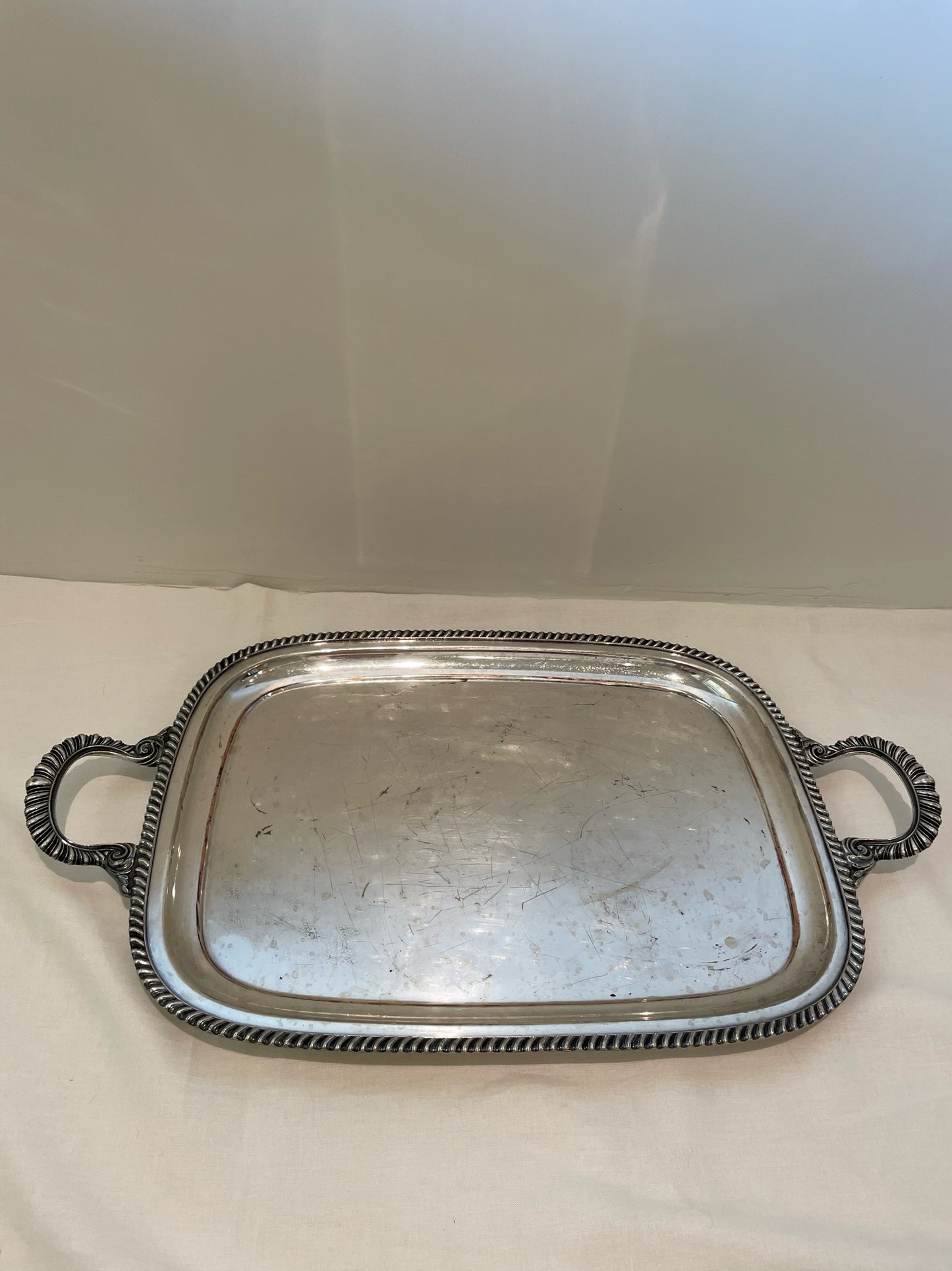 Rectangular Silver Serving Tray