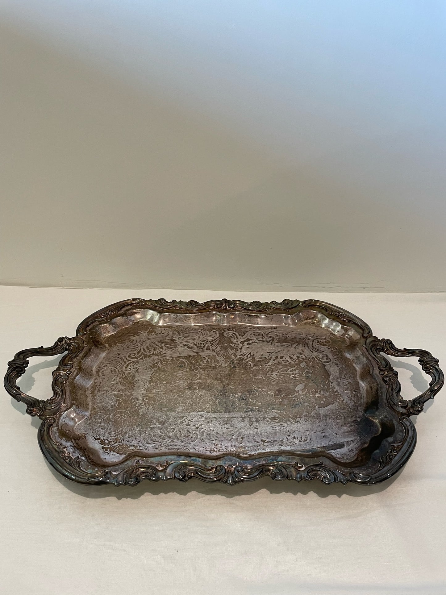 Rectangular Silver Serving Tray