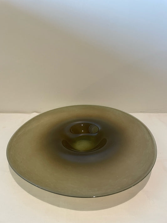 Hand-Blown Sage Green Bowl