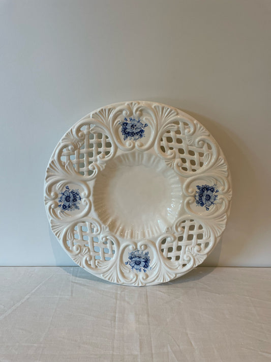 Blue and White Motif Platter