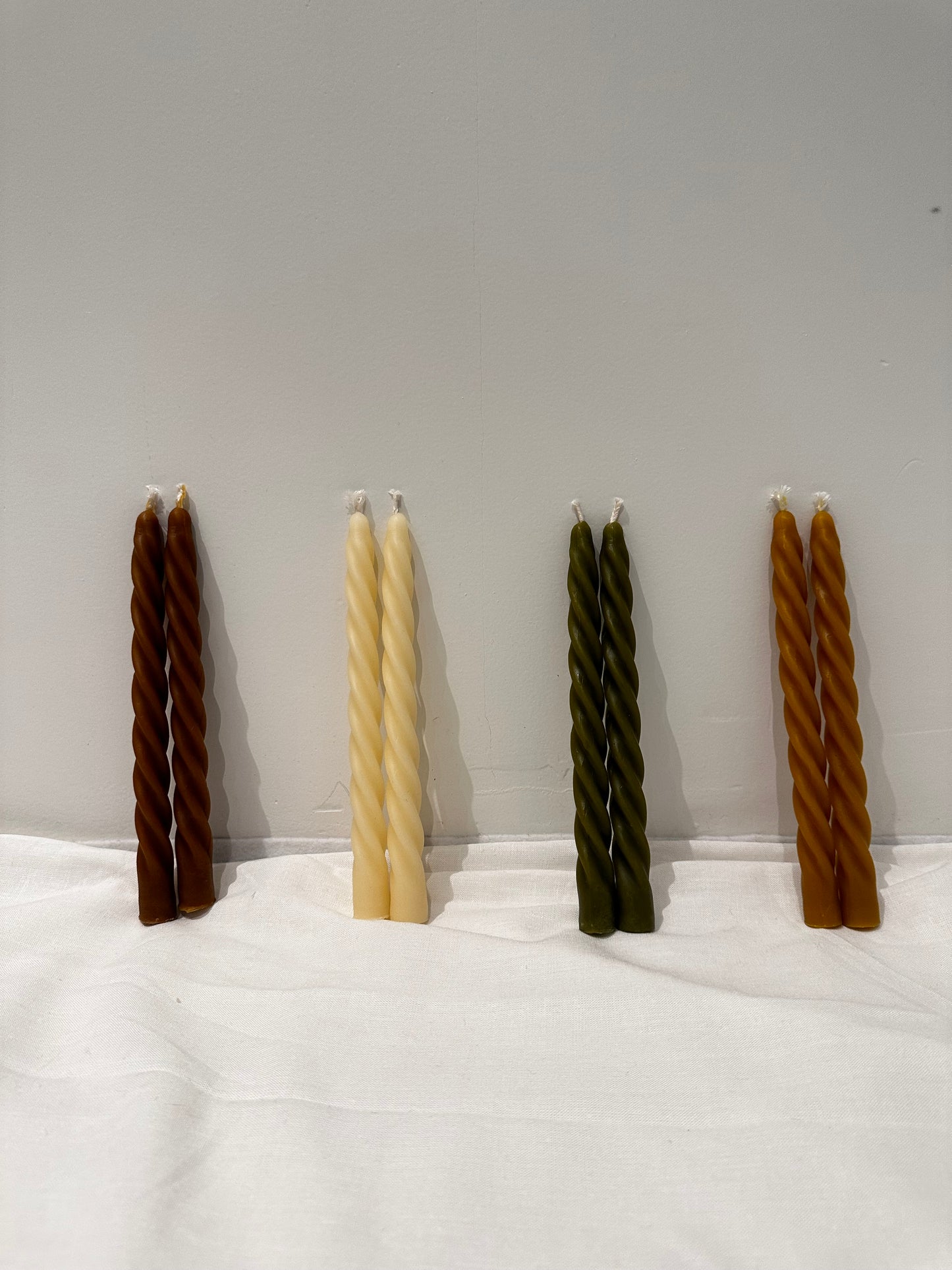 Pair of Twisted Taper Candles