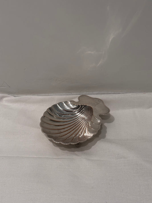 Vintage Silver Plate Shell Dish