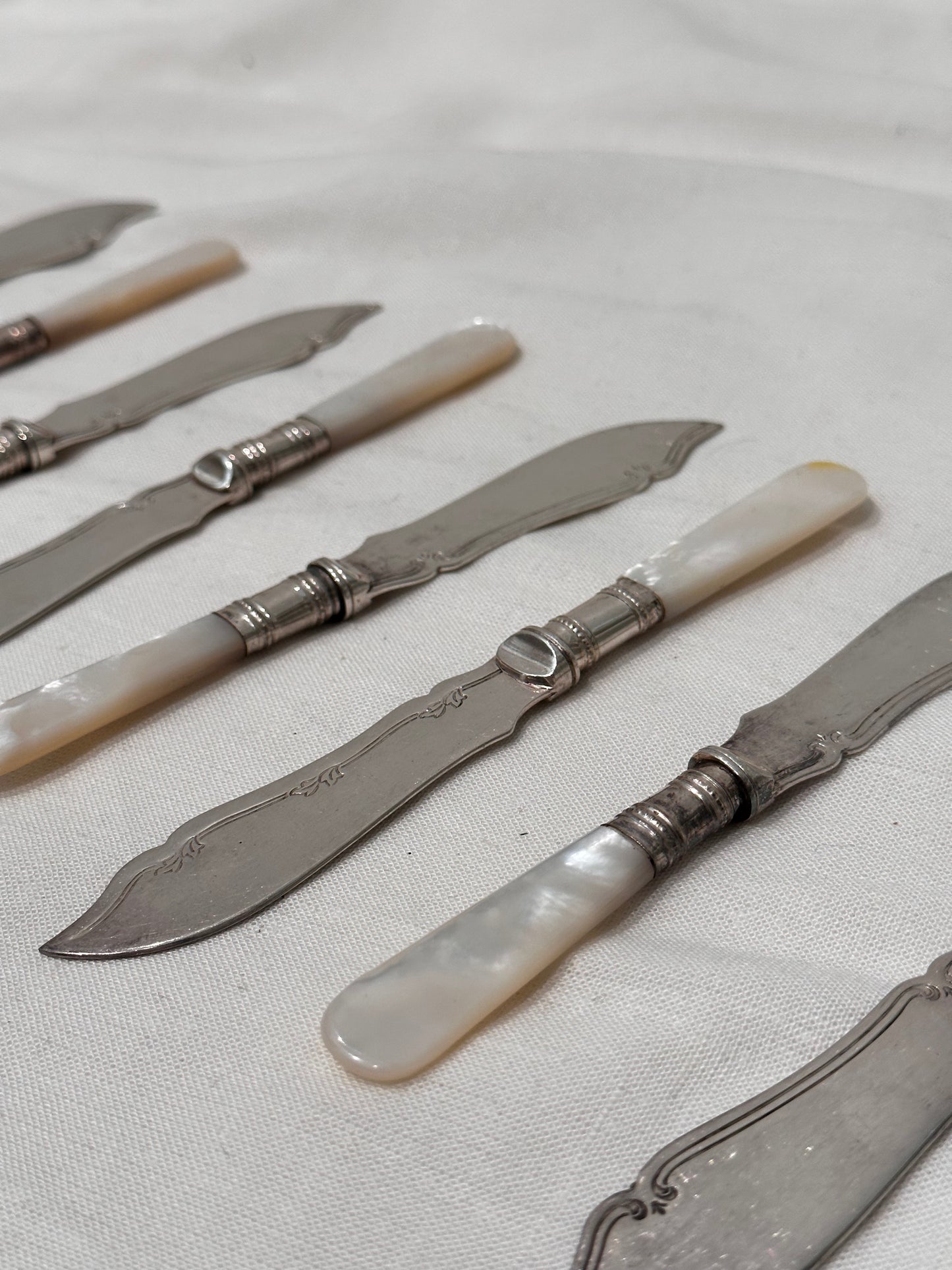 Victorian Seafood Knives, Set of 8