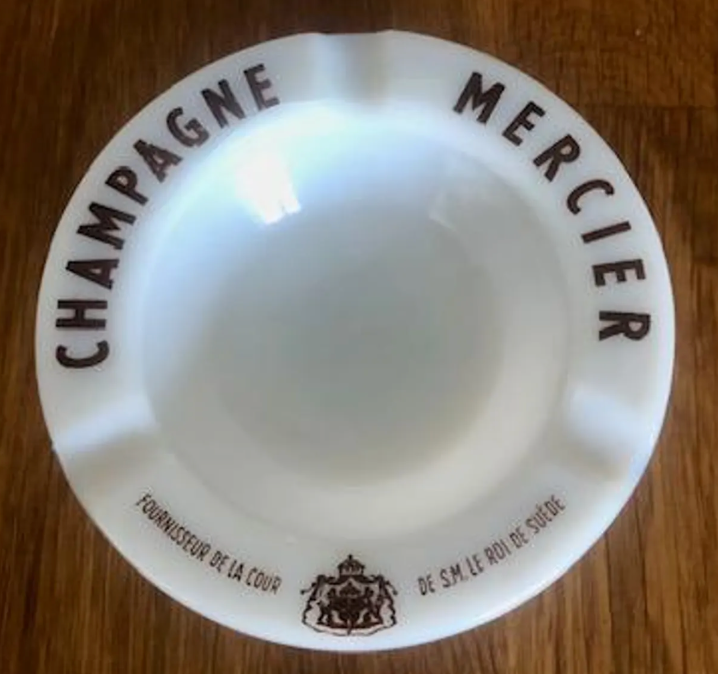 Vintage Mercier Champagne Advertising Ashtray