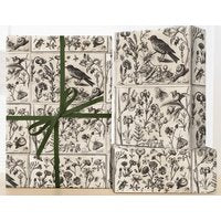 Wrapping Paper Woodland Engraved, Christmas Wrapping Paper Roll
